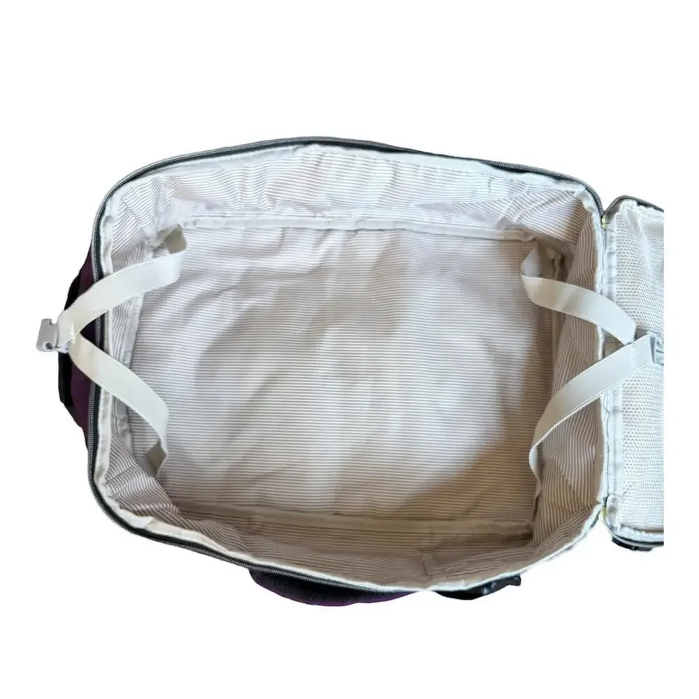 Lovevook 40L Purple Travel Backpack Soft Case Suitcase Women Bag Packing Cubes